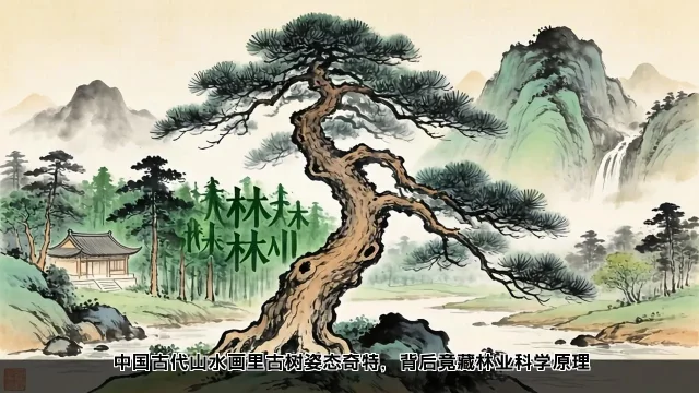 中国古代山水画里古树姿态奇特，背后竟藏林业科学原理(图2)