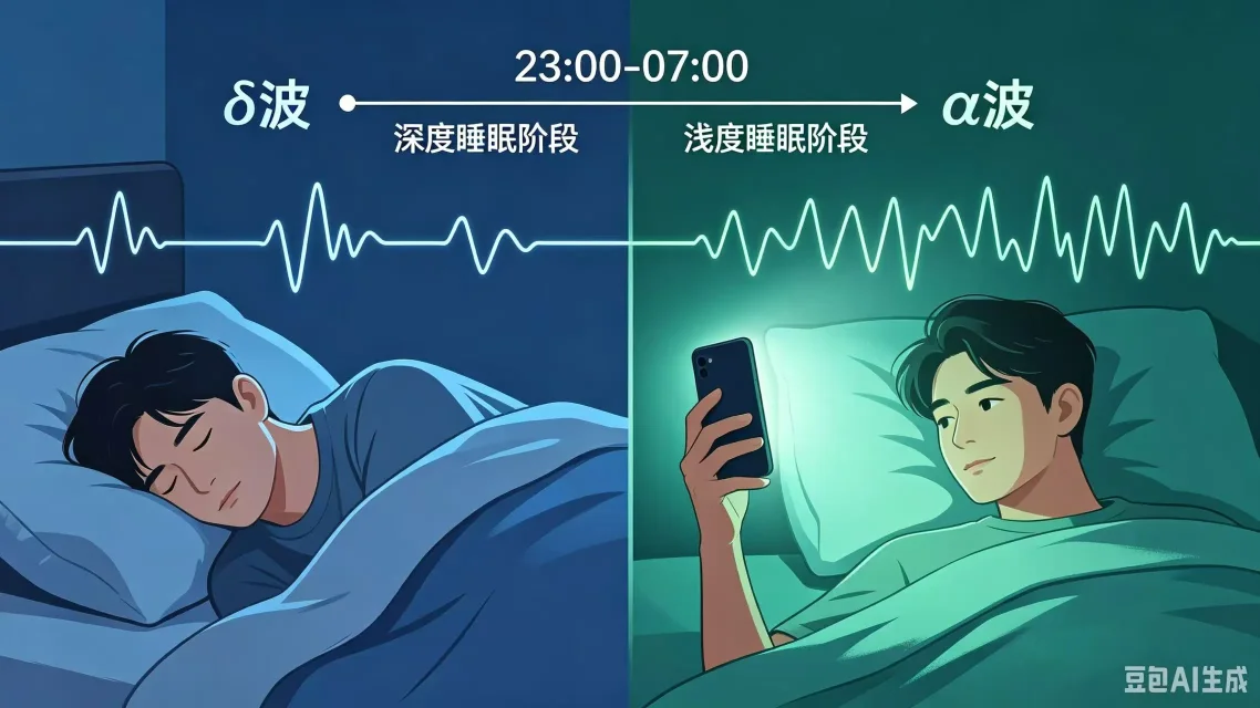 半夜手机蓝光伤睡眠，蓝光抑制褪黑素危害健康(图2)