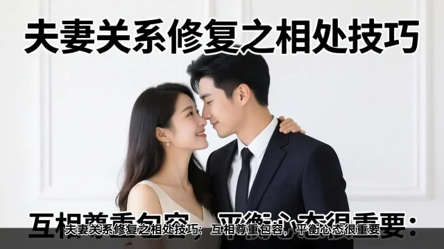 夫妻关系修复之相处技巧:互相尊重包容,平衡心态很重要 夫妻关系修复之相处技巧:互相尊重包容,平衡心态很重要(图2)