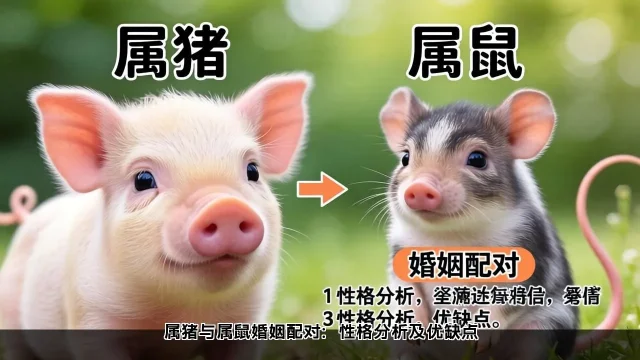 属猪与属鼠婚姻配对：性格分析及优缺点(图1)
