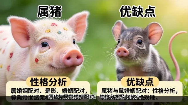 属猪与属鼠婚姻配对：性格分析及优缺点(图2)