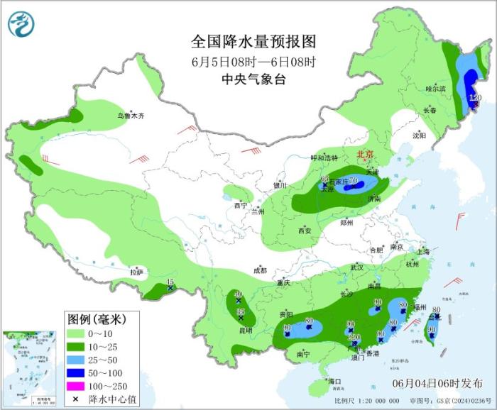京津冀等地今明有强降雨和冰雹，注意防范城市内涝(图4)