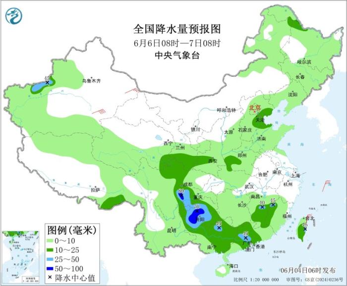 京津冀等地今明有强降雨和冰雹，注意防范城市内涝(图5)