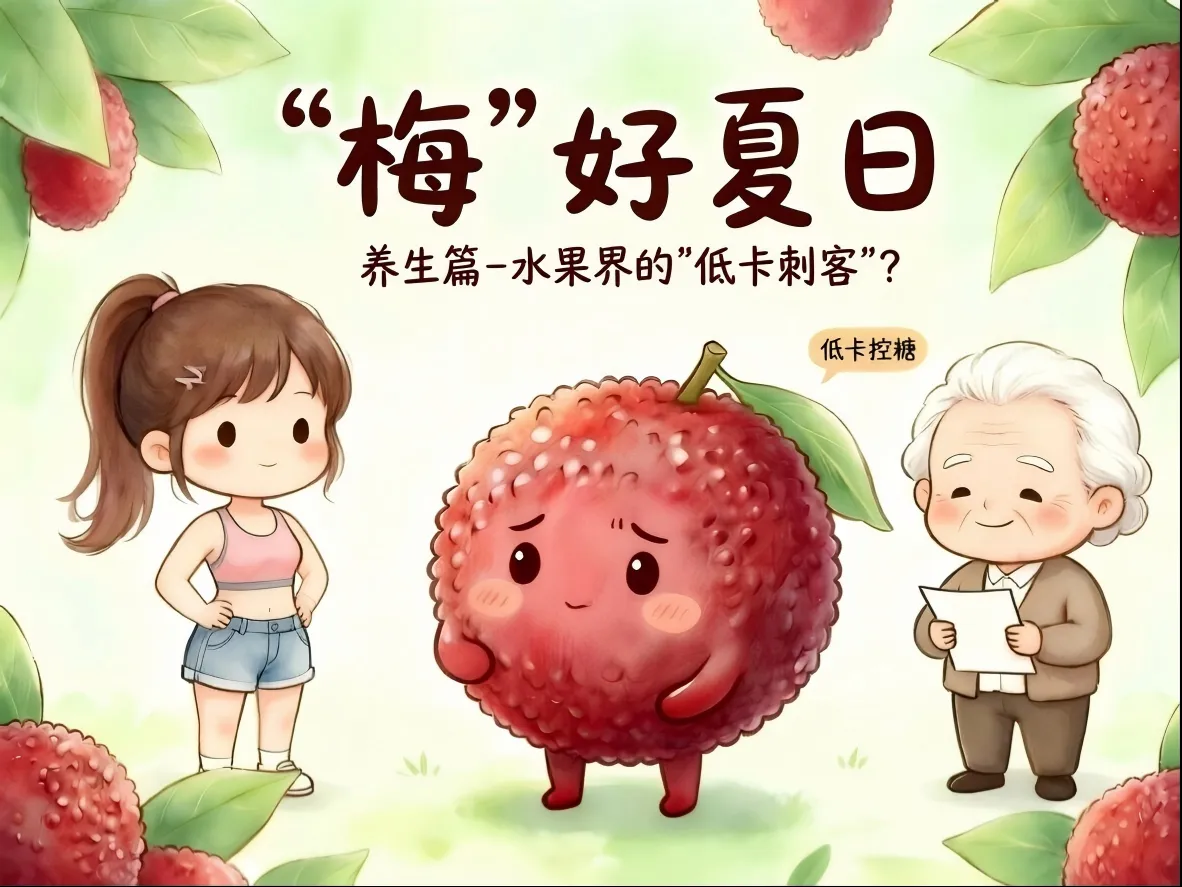 夏天减肥或控糖怕糖分高?试试水果界清流杨梅
