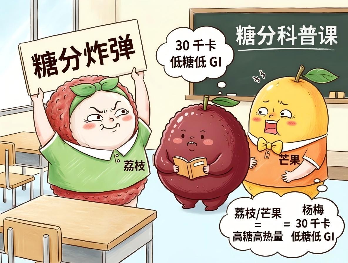 夏天减肥或控糖怕糖分高？试试水果界清流杨梅(图2)