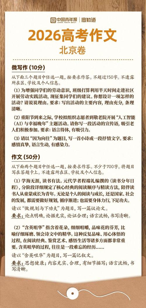 2026高考语文作文题出炉：全国卷考词语变化，你会怎么写？(图2)