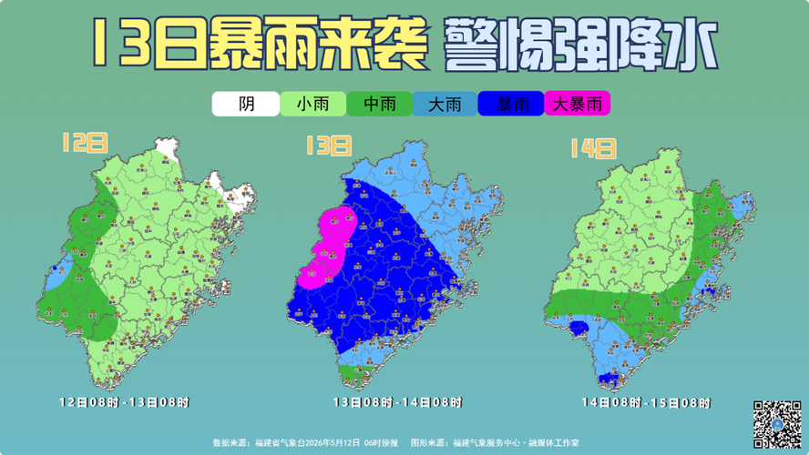 福建暴雨升级至Ⅲ级预警！龙岩三明漳州等地有大暴雨，出行注意安全(图1)