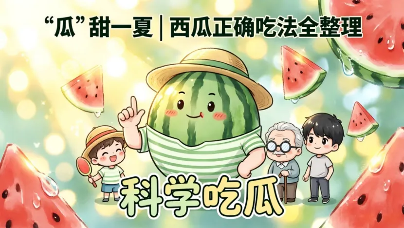 夏天吃西瓜有禁忌!这样吃才不伤胃,全家适用
