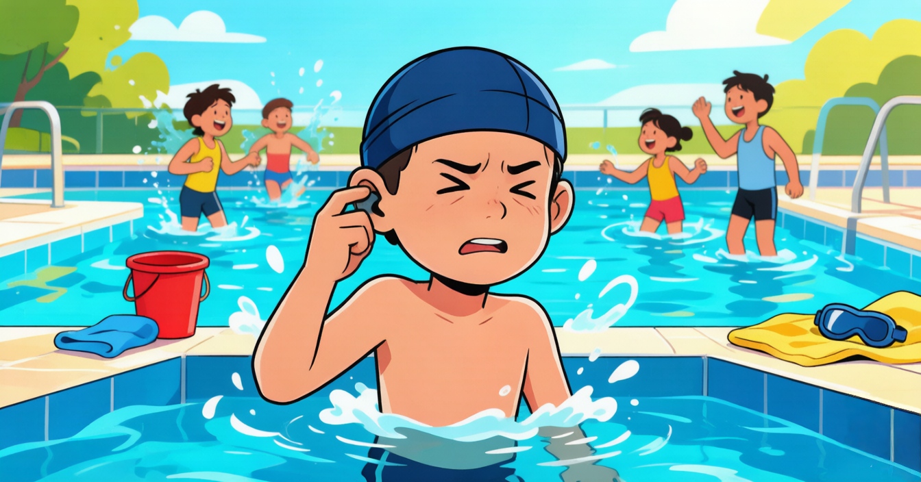 夏季游泳小心耳朵发炎！中耳炎高发期，孩子尤其要注意(图1)