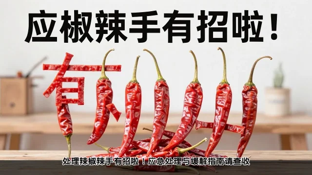 处理辣椒辣手有招啦!应急处理与缓解指南请查收 处理辣椒辣手有招啦!应急处理与缓解指南请查收(图1)