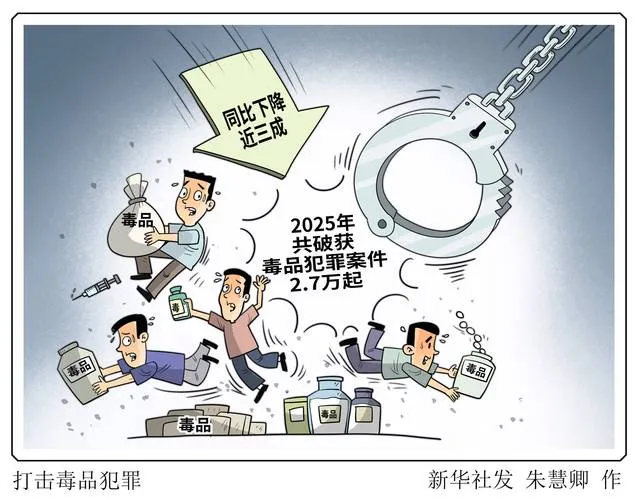 2025年全省毒品案下降22%，重刑率17.48%，麻精药品滥用成新问题(图2)