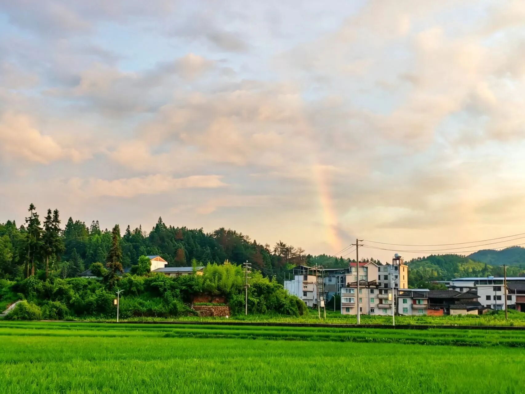雨后永泰同安镇，山青霞染，田园风光治愈人心(图3)
