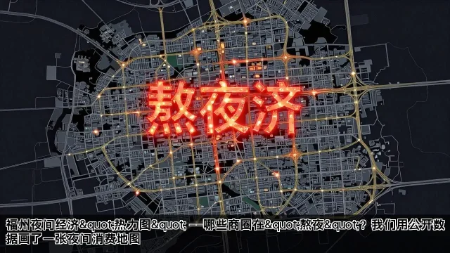 福州夜间经济 福州夜间经济"热力图" ——哪些商圈在熬夜?我们用公开数据画了一张夜间消费地图(图3)