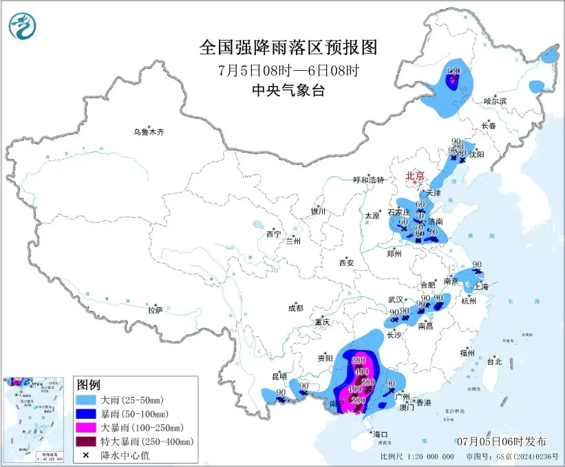 台风美莎克袭击华南,暴雨高温齐袭,多地需防山洪泥石流(图2) 台风美莎克袭击华南,暴雨高温齐袭,多地需防山洪泥石流(图2)