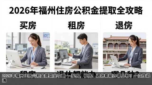 2026年福州住房公积金提取全攻略 ——买房、租房、退休都能办哪几种？一次性说清
