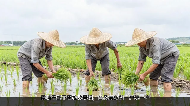 霞浦干部下田抢收早稻,台风前多帮一户算一户 霞浦干部下田抢收早稻,台风前多帮一户算一户(图2)