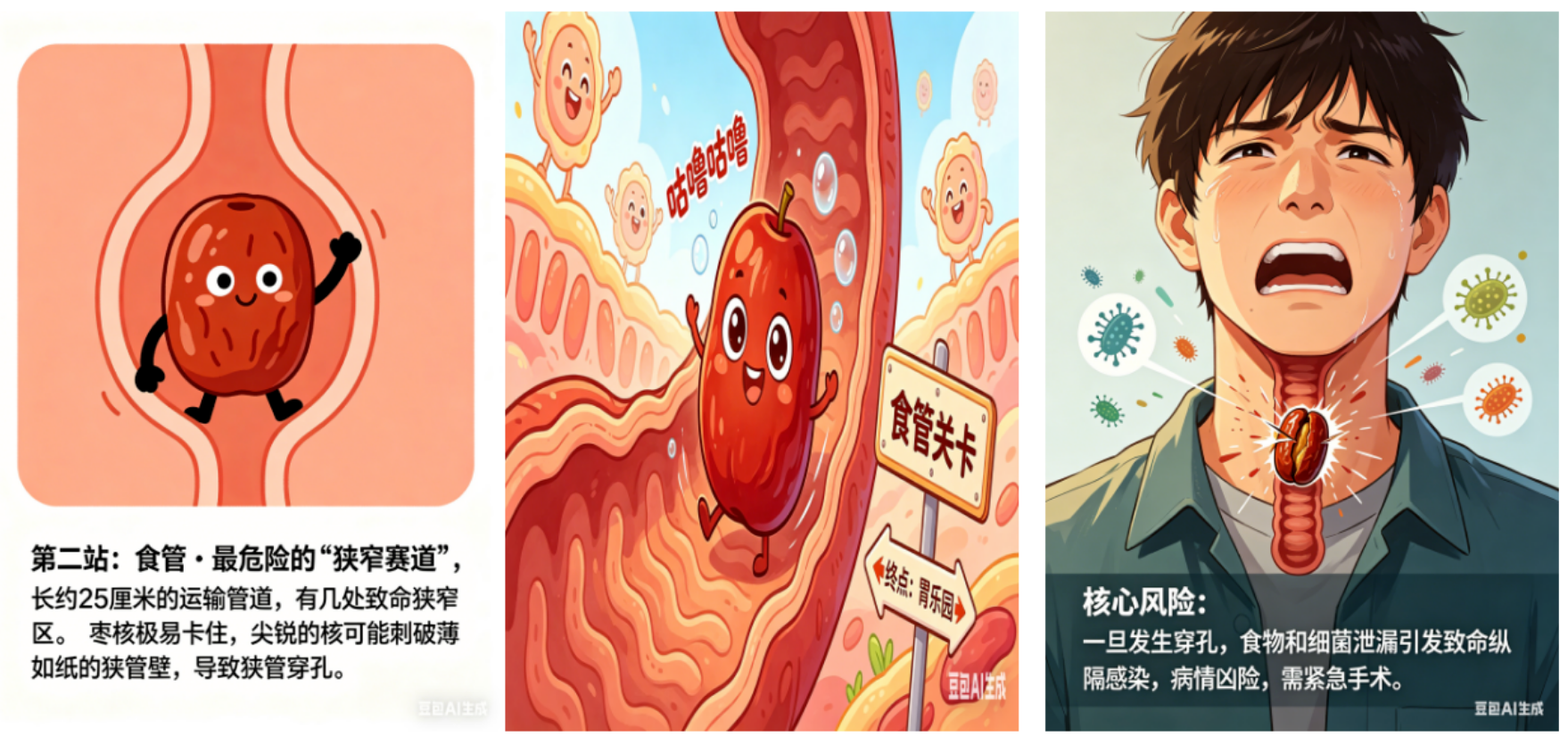 误吞红枣核有多危险？别用土办法(图2)