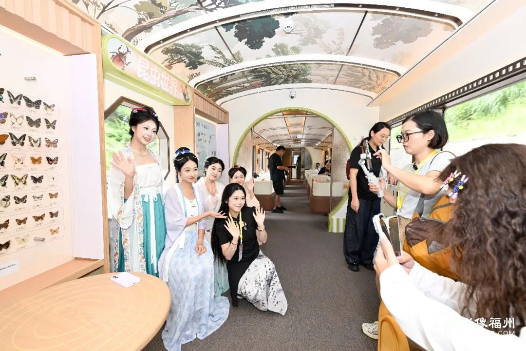 武夷山国家公园观光列车 8节车厢看闽江风景(图9) 武夷山国家公园观光列车 8节车厢看闽江风景(图9)