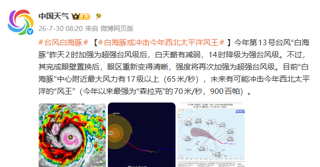 台风白海豚17级超强 未来5天对我国无影响(图3) 台风白海豚17级超强 未来5天对我国无影响(图3)