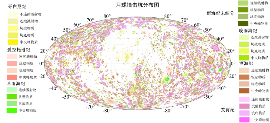 月球地质图更新，三大纪元年龄改写，最富有地层揭秘(图2)