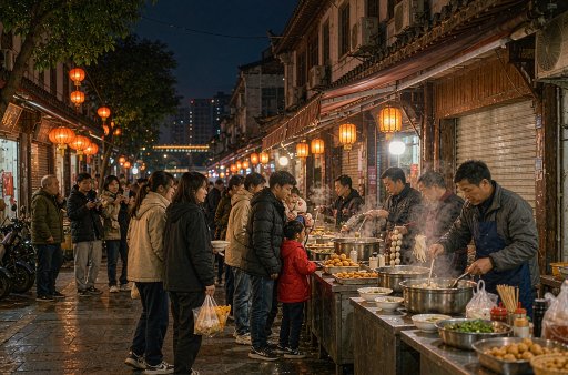 福州夜经济东街口与达明路对比(图2) 福州夜经济双核观察:东街口的流量逻辑与达明路的烟火韧性(图2)