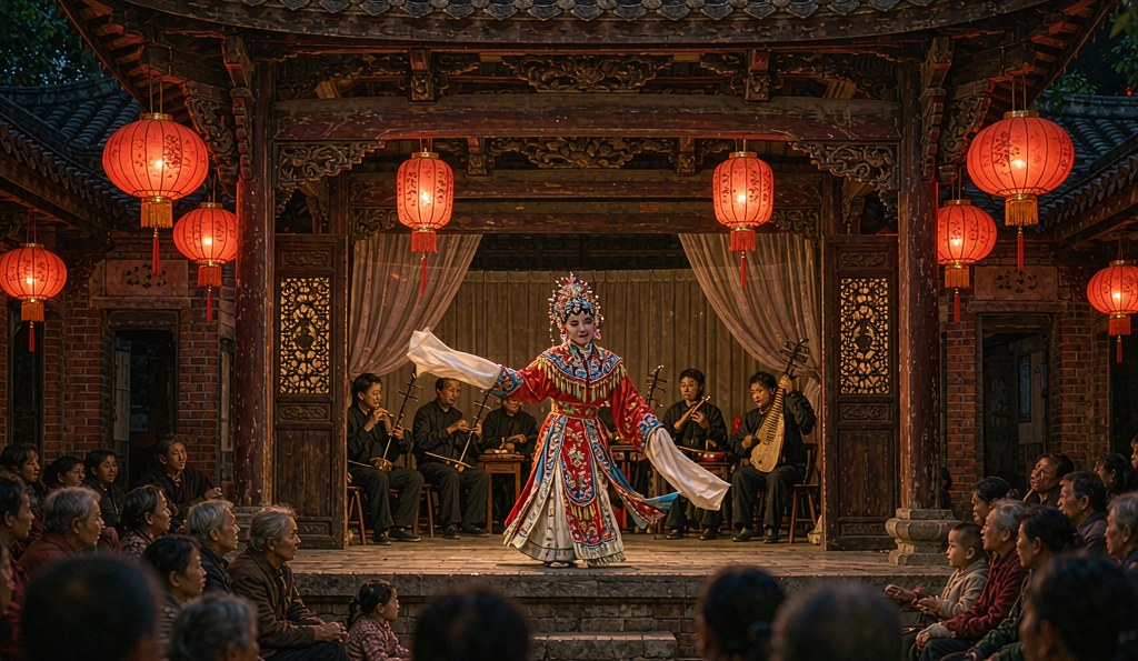 戏台搭到古厝里,福州闽剧靠什么留住年轻观众(图1) 戏台搭到古厝里,福州闽剧靠什么留住年轻观众(图1)