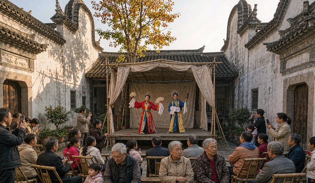 戏台搭到古厝里,福州闽剧靠什么留住年轻观众(图2) 戏台搭到古厝里,福州闽剧靠什么留住年轻观众(图2)