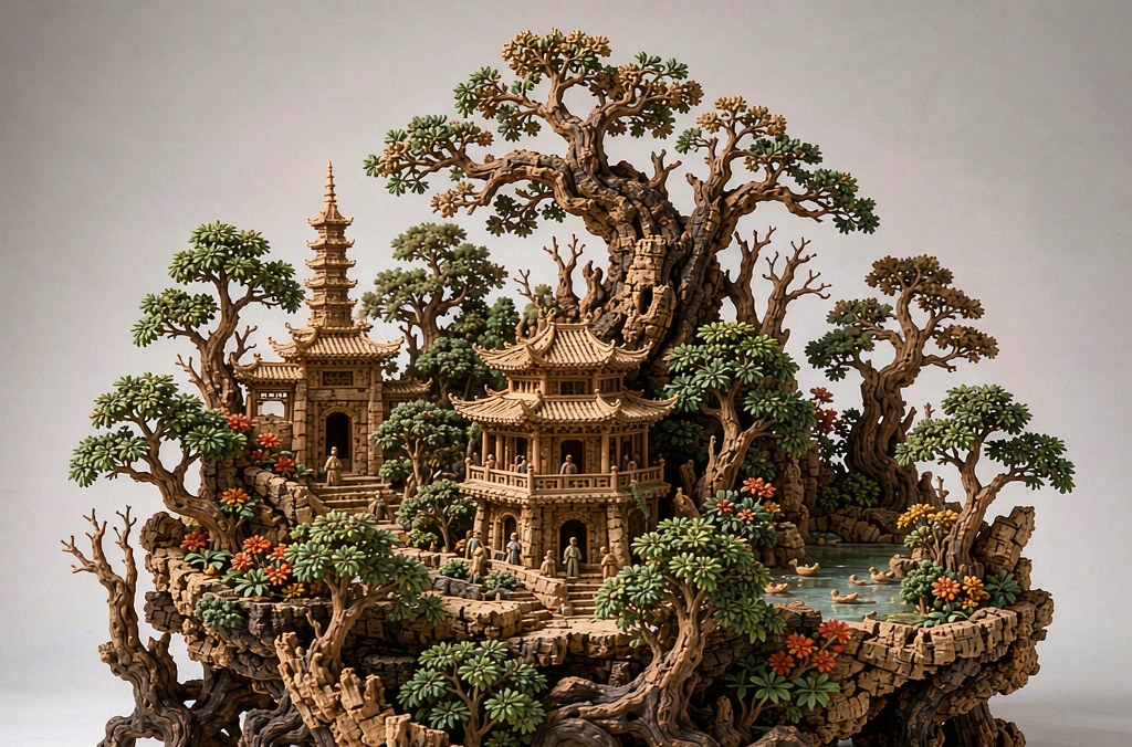 软木画这门老手艺怎么走出困境 一张百年传承图(图1)