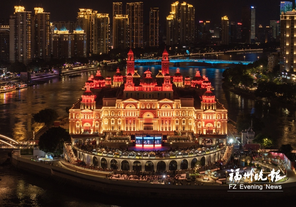 国庆中洲岛火上央视！光影秀活动指南，福州游客必打卡(图1)