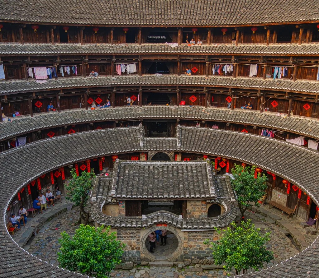 福建土楼 这藏在闽西南深山里的生土建筑是怎么把一族人的日子夯进世界名录的(图2)
