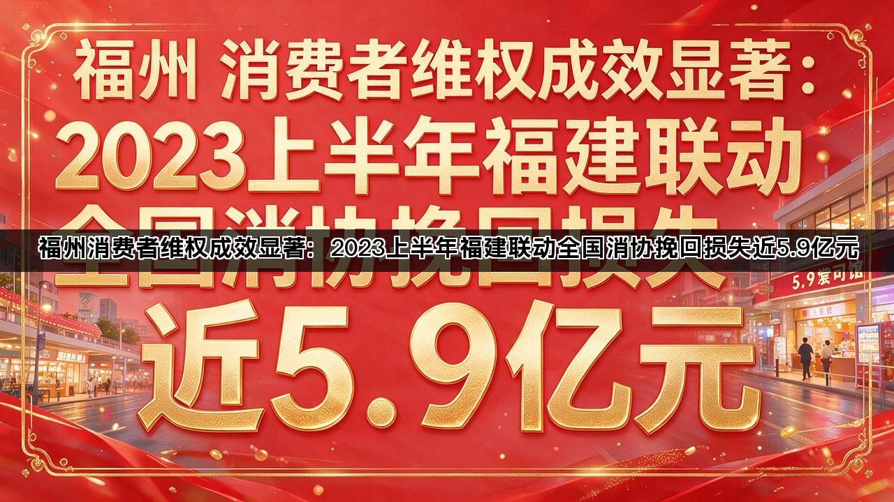 福州消费者维权成效显著:2023上半年福建联动全国消协挽回损失近5.9亿元 福州消费者维权成效显著:2023上半年福建联动全国消协挽回损失近5.9亿元(图1)