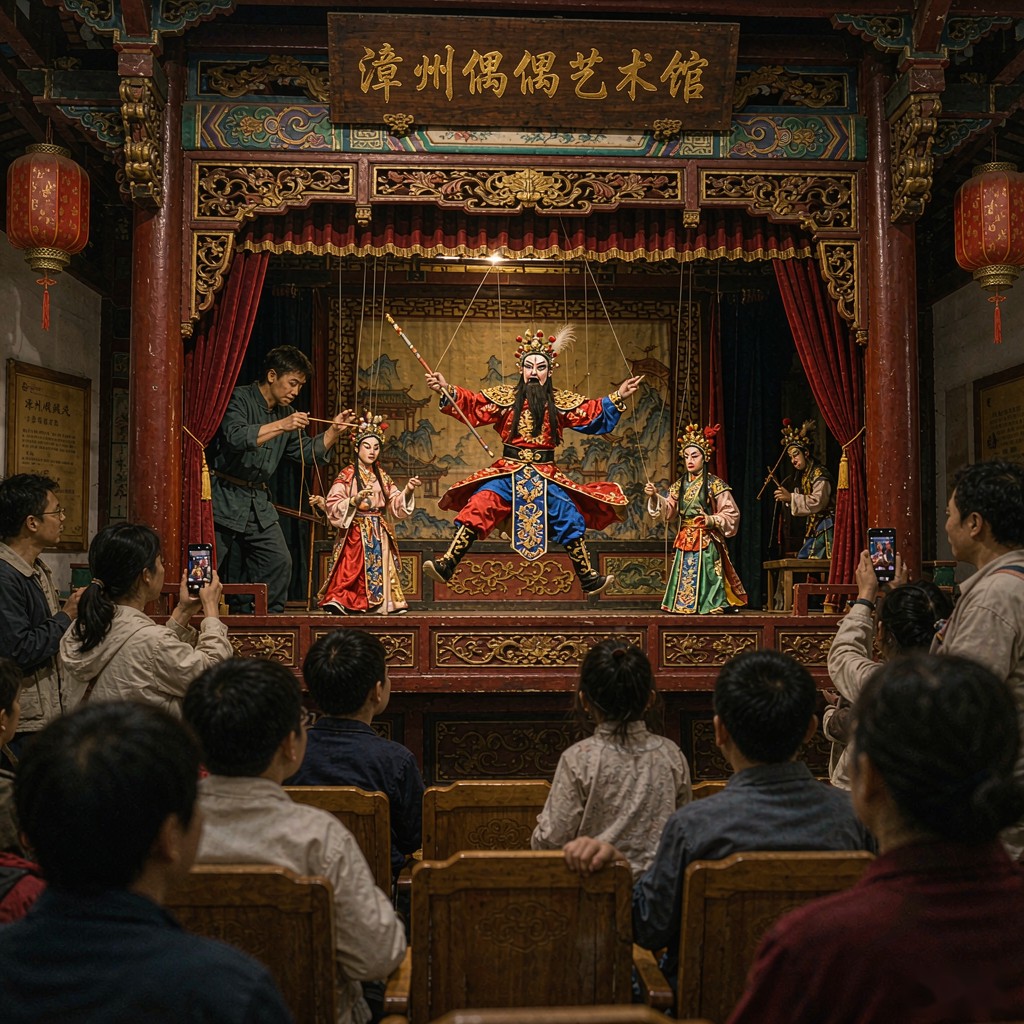 漳州布袋木偶戏:一只掌中偶怎么把千年戏文捏进指头里(图2) 漳州布袋木偶戏:一只掌中偶怎么把千年戏文捏进指头里(图2)