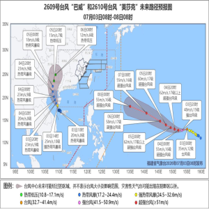 福州刚经历暴雨暴晒，9号台风巴威已生成