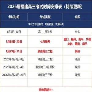 福州中考成绩7月12日公布，总分800分这样算