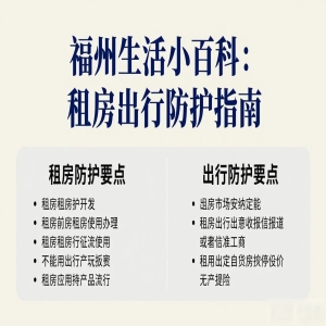 福州生活小百科：租房出行防护指南