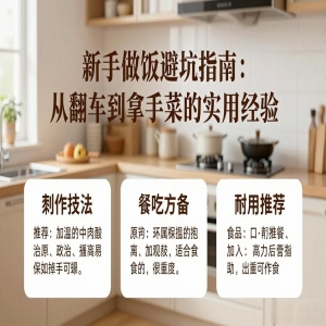新手做饭避坑指南：从翻车到拿手菜的实用经验