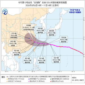 台风白海豚周末登陆华东 浙江启动防台风应急响应