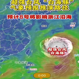 台风白海豚将登陆浙闽沿海，9级大风暴雨预警发布