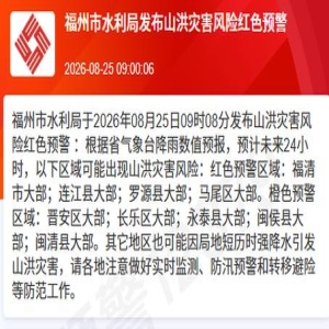 闽侯防暴雨Ⅱ级响应：今天起三停一休，市民注意安全