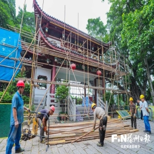 福州乌山历史风貌区启动亭廊修缮 国庆前动工保护古典风