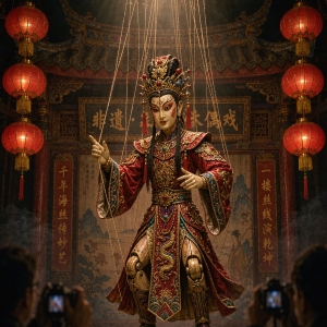 三十几条线牵出千年戏 泉州提线木偶戏凭什么走世界