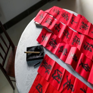 福州市第三届“左海新荷”少儿书法作品展开